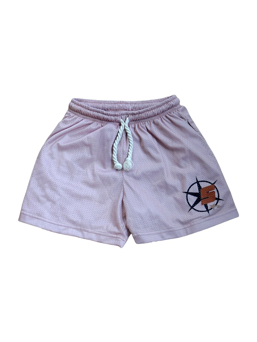 Swgy tan/pink mesh shorts