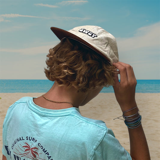 Swgy Brown and Cream  Corduroy Hat - Trending